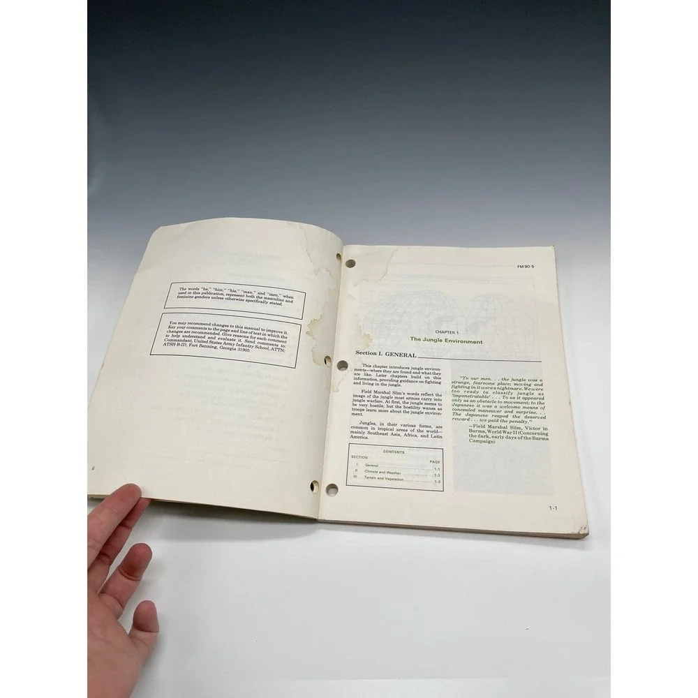 FM 95-5 Jungle Operations Military‎ Field Manual Vintage